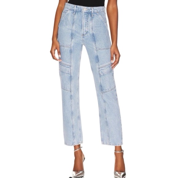 Agolde Denim - Revolve AGOLDE Cooper Cargo Jeans | Light Wash | Size 26